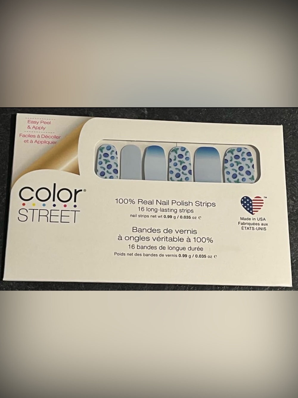 Lot of 5 packs - COLOR STREET 100% Real Nail Polish Strips